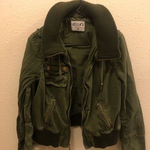 Green Bomber Jacket
